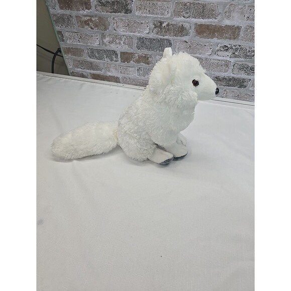 Wild Republic White Arctic Fox Plush Fluffy Tail Stuffed Animal Toy RARE - Picture 6 of 11